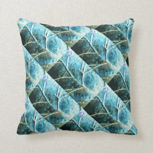 almohada metalizado del modelo de la hoja