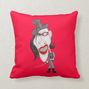 Almohada metalizado gótica oscura de los años 90