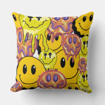 Almohada Mikitiez Cara Sonriente jardín amarillo