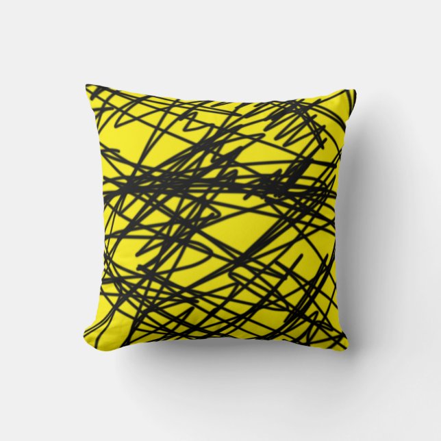Almohada Minimalista de Arte Abstracto (Anverso)