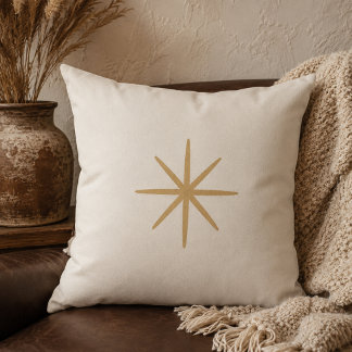 Almohada minimalista de estrella del desierto