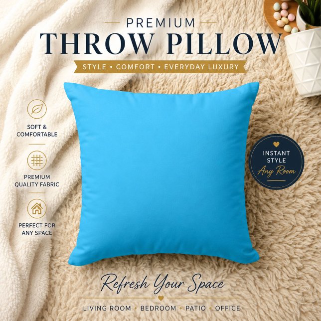 Almohada minimalista de lujo azul (Subido por el creador)
