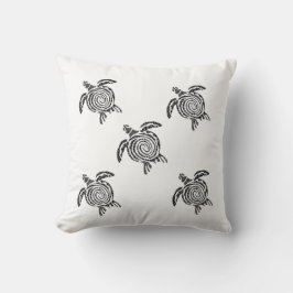 Almohada Minimalista de Tortuga – 16x16 Moderna De