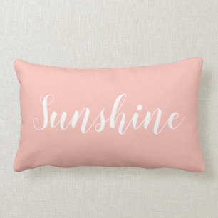 Almohada minimalista elegante de moda rosada