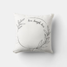 Almohada minimalista para lanzar