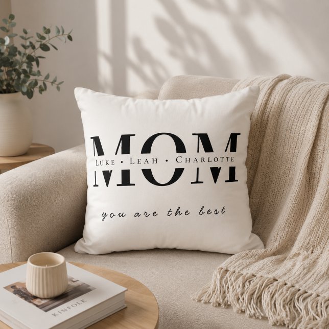Almohada Minimalista Personalizada Con Nombre De M (Subido por el creador)