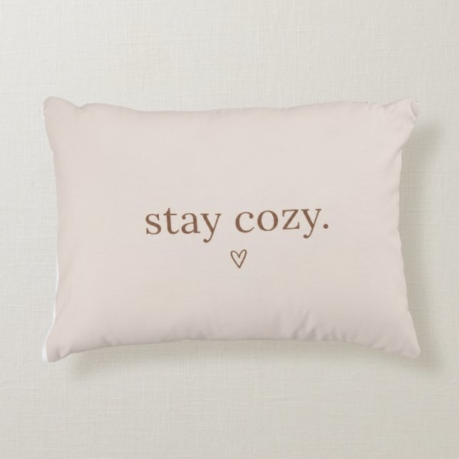 Almohada Minimalista Stay Cozy (Anverso)