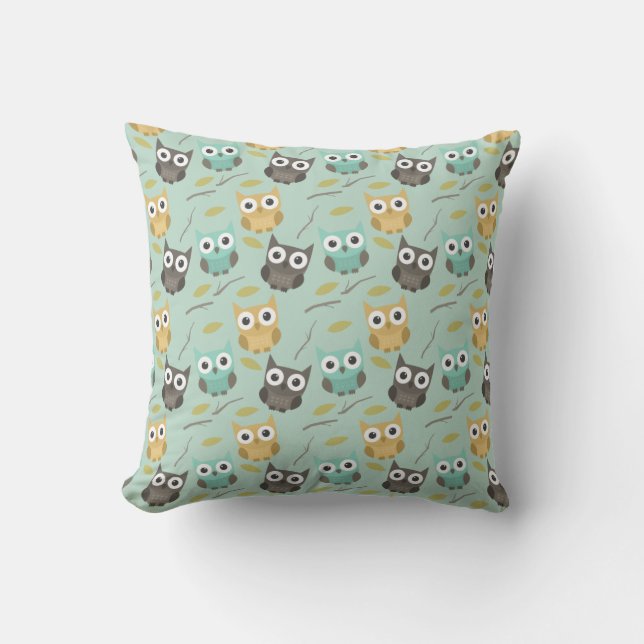 Almohada modelada búho (Anverso)