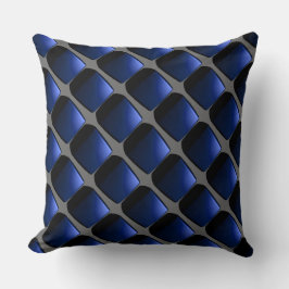 Almohada moderna 1 del arte del gris azul del