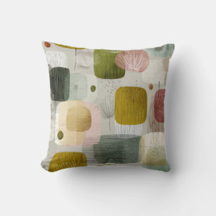 Almohada moderna abstracta botánica – Tierra Pa