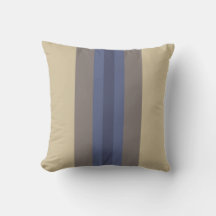 Almohada moderna azul beige a rayas