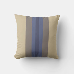 Almohada moderna azul beige a rayas