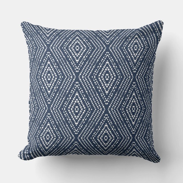 Almohada moderna azul marino (Anverso)