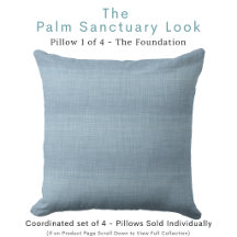 Almohada moderna azul para echar