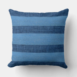 Almohada moderna azul para lanzar