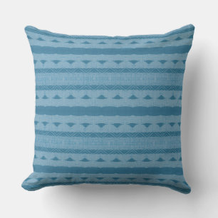 Almohada moderna azul para tirar