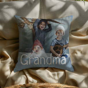 Almohada moderna con foto y cita de regalo para ab