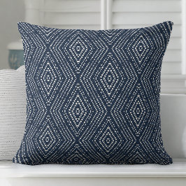 Almohada moderna de azul añil