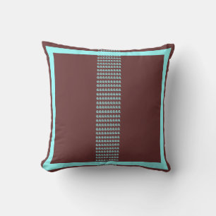 almohada moderna de CATS MARRONES y verde azulados