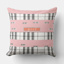 Almohada Moderna de Cuadro Rosa Chic
