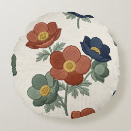 Almohada moderna de flores botánicas