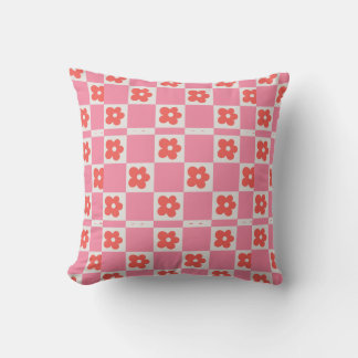Almohada moderna de flores | Elegante hogar botáni