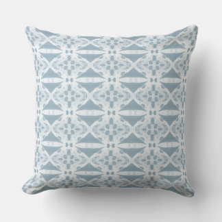 Almohada moderna de lanzamiento costera azul silen