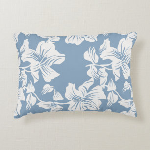 Almohada moderna de lanzamiento de silueta floral