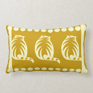 almohada moderna de los GATOS amarillos y poner