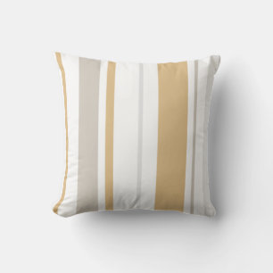 almohada moderna de moda neutra con miel y rayas b