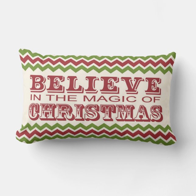 almohada moderna de Navidad vintage (Anverso)