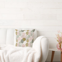 Almohada moderna de primavera con estampado botáni