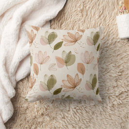 Almohada moderna de primavera con estampado floral