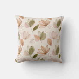 Almohada moderna de primavera con estampado floral