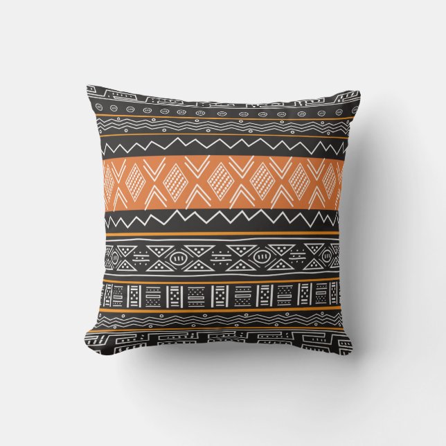 almohada moderna de tela de barro impresa (Anverso)