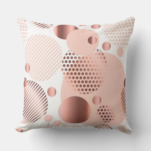 Almohada moderna de tirada geométrica abstracta de (Anverso)