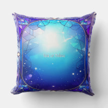 Almohada moderna de vidrio tintado