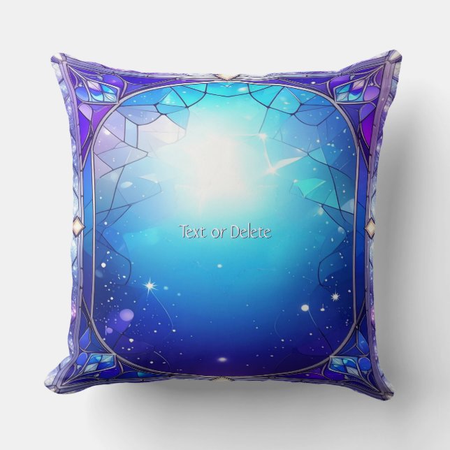 Almohada moderna de vidrio tintado (Anverso)
