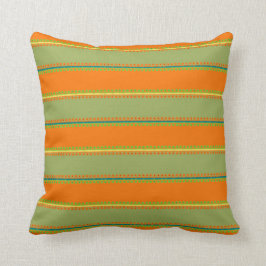 Almohada moderna decorativa verde anaranjada del