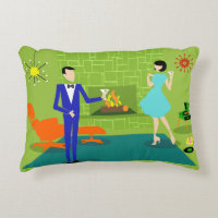 Almohada moderna del acento de los pares de los