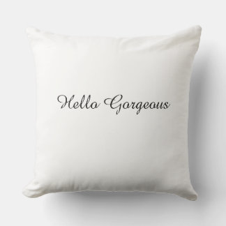 Almohada moderna elegante de Hello Gorgeous dorada