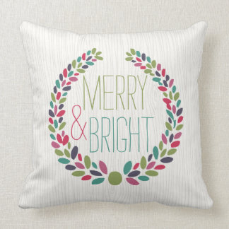 Almohada moderna feliz y brillante del día de