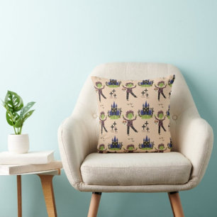 almohada moderna impresa de hilado