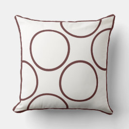 almohada moderna marrón y verde azulada