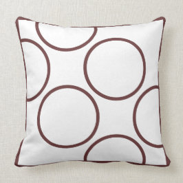 almohada moderna marrón y verde azulada