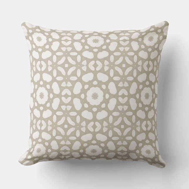 Almohada moderna neutra para tirar (Anverso)