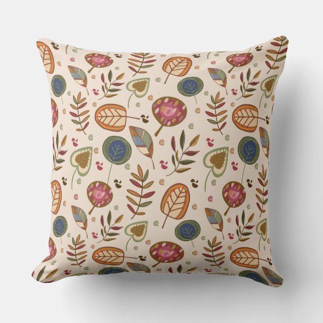 Almohada moderna para lanzar otoño (Anverso)
