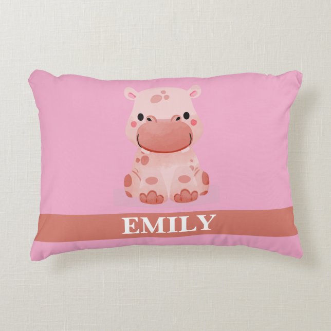 Almohada moderna personalizada con nombre (Anverso)