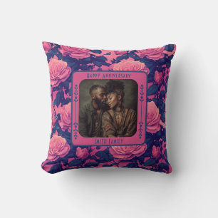 Almohada moderna y reflexiva para cónyuge con foto
