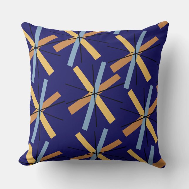 Almohada Moderno de Medianos del Siglo (Anverso)